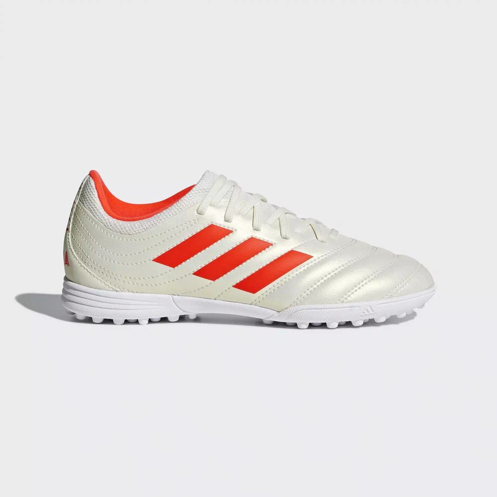 Adidas Copa 19.3 Turf Tenis De Futbol Blancos Para Niño (MX-29208)